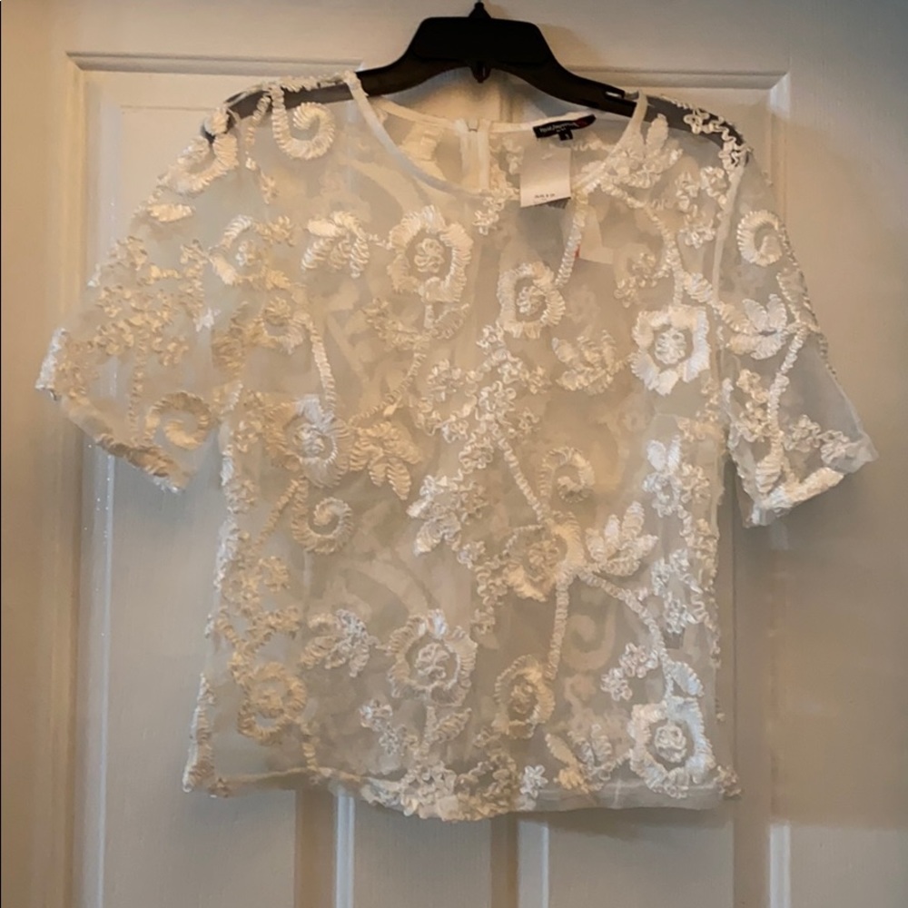 Vintage Mesh embroidered too